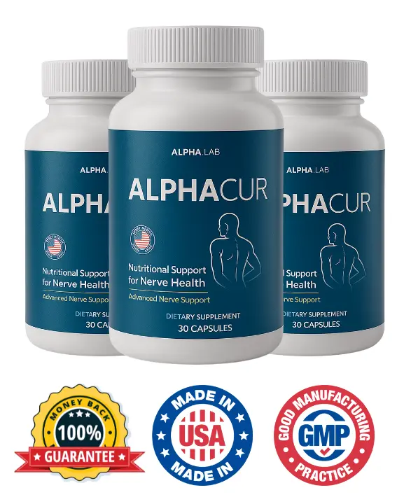 AlphaCur supplement bottle